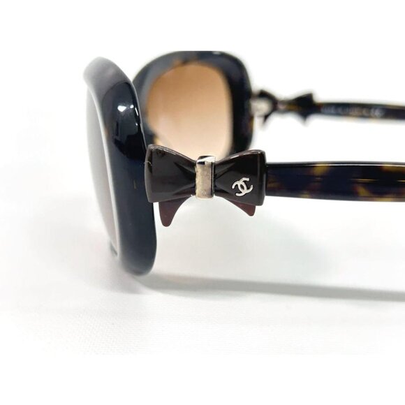 Chanel Acetate Bow CC Sunglasses — Model 5171, Tortoise / Brown Gradient main image 13